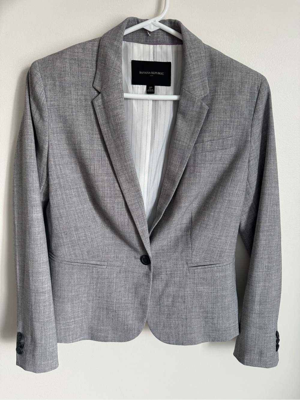 Banana Republic Gray Single-Button Women's Blazer